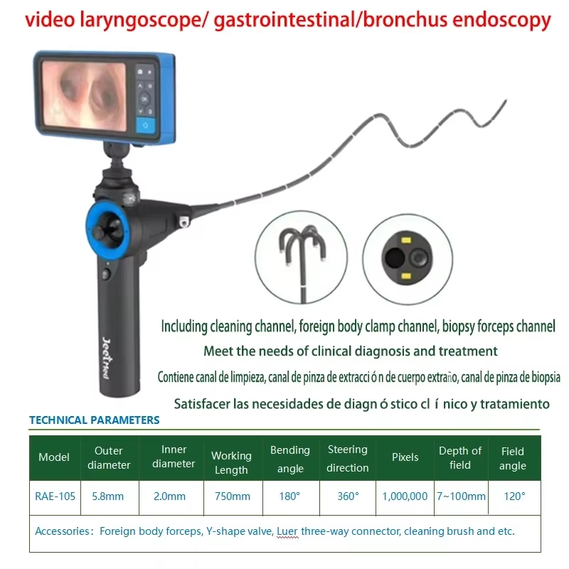 video laryngoscope/ gastrointestin/bronchus endoscopy Include screen