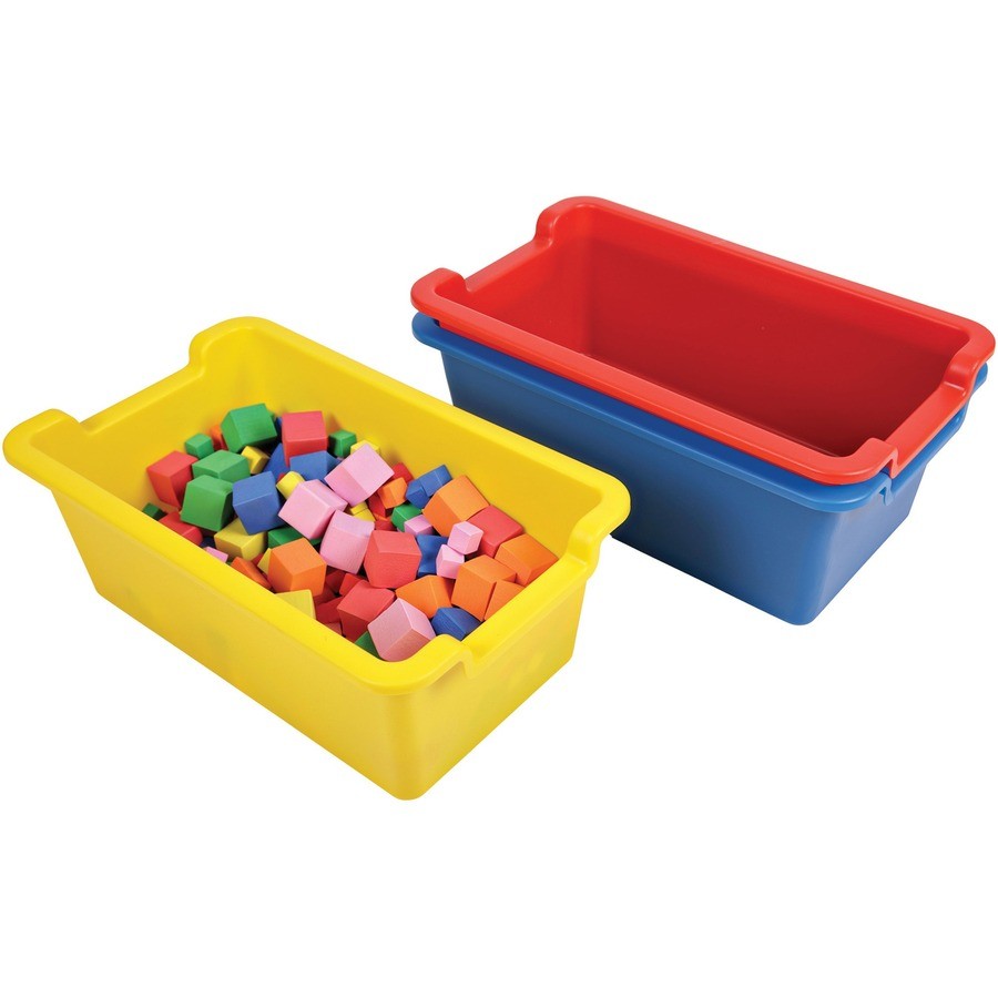 Deflecto Antimicrobial Rectangular Storage Bin (39510blu)
