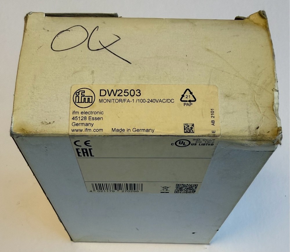 IFM Electronic Programmable Frequency-Current Converter / DW2503 / BNIB