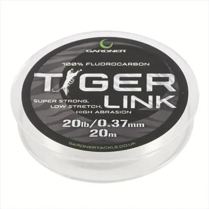 Gardner Tiger Link Fluorocarbon Hooklink – Low Visibility, Strong