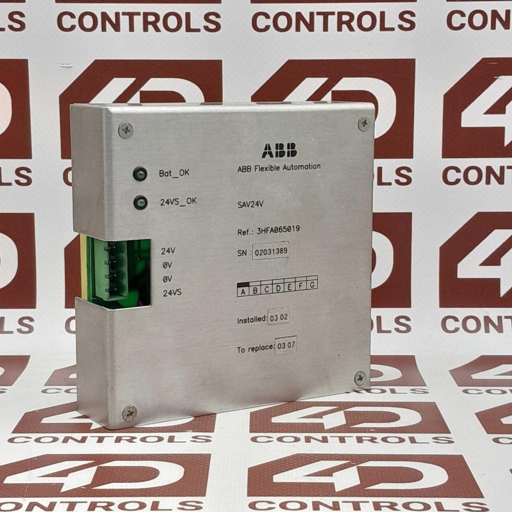 3HFA065019 | ABB | (SAV24V), Module Control Unit, for Robotics, Used