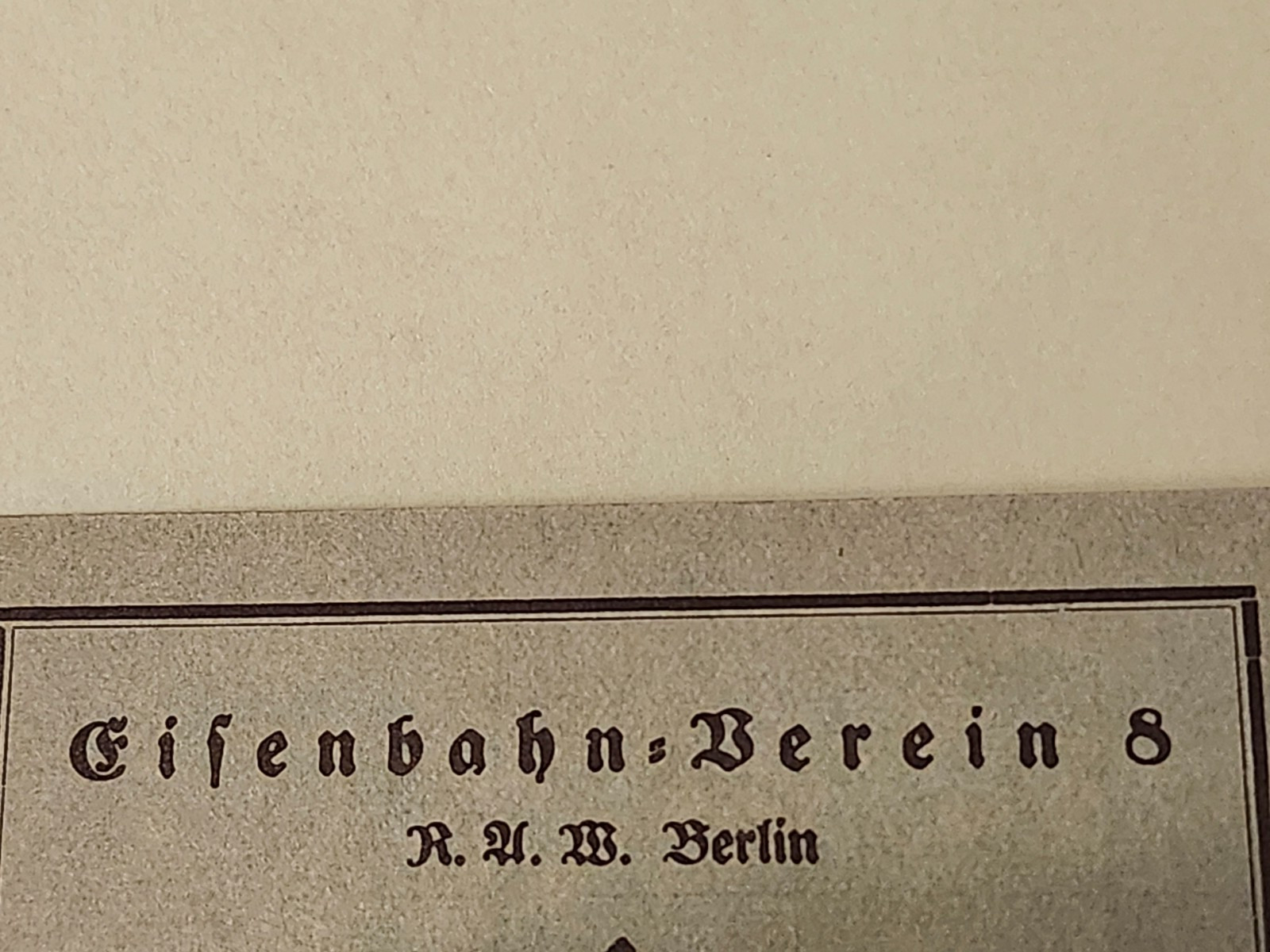 WW2 Germany. Reich Railway Association 1937