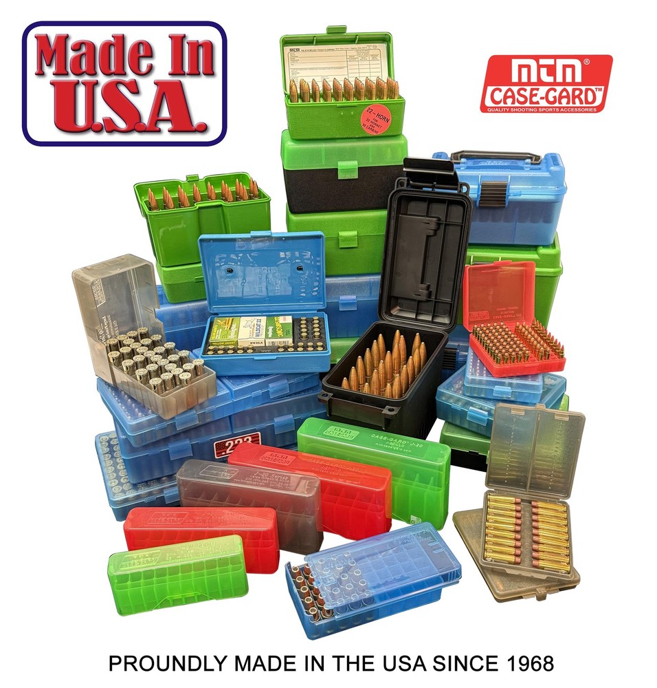 MTM Ammo Box 50 Round Flip-Top, Stackable, Fits 40/10mm & 45 ACP
