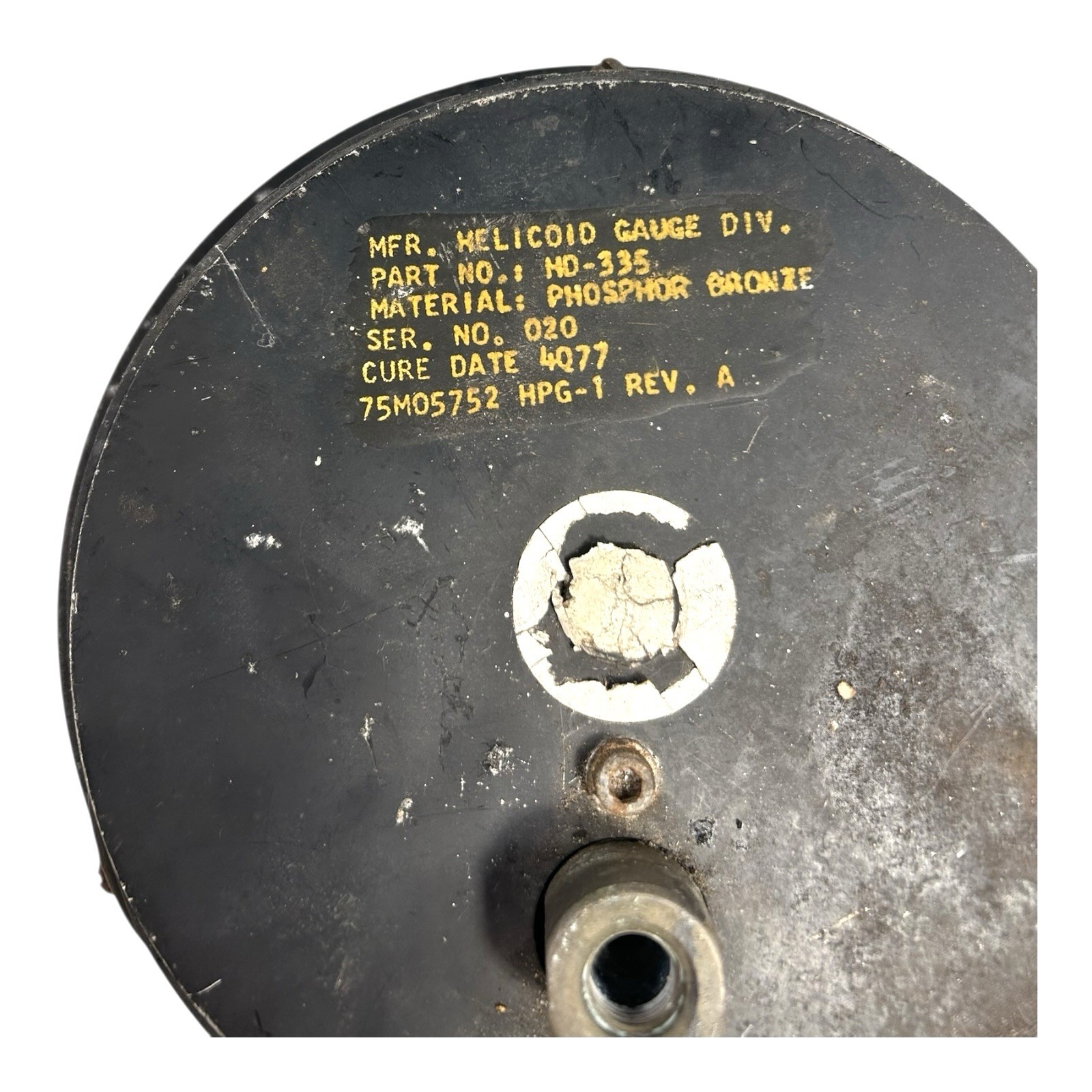 Vintage Genuine NASA Saturn V ACCO Pressure Gauge