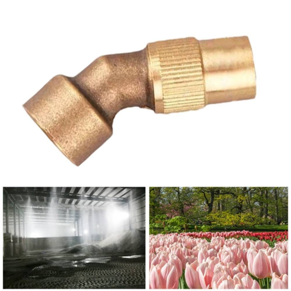 Efficient Copper Nozzle with Adjustable Mist for Watering and Cleaning