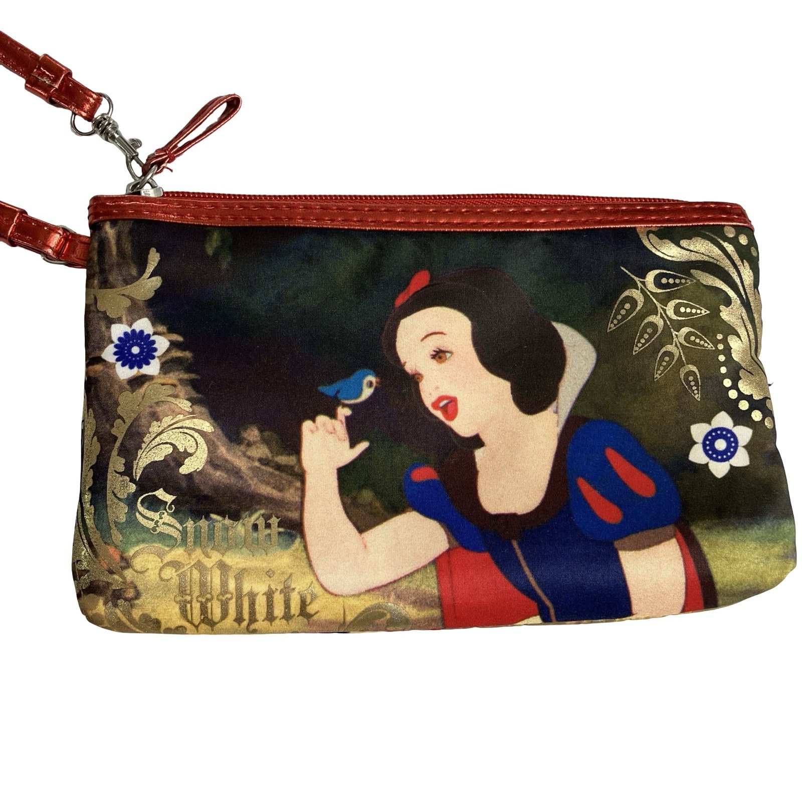 SOHO London New York Disney Snow White Wristlet Makeup Bag All Over Print