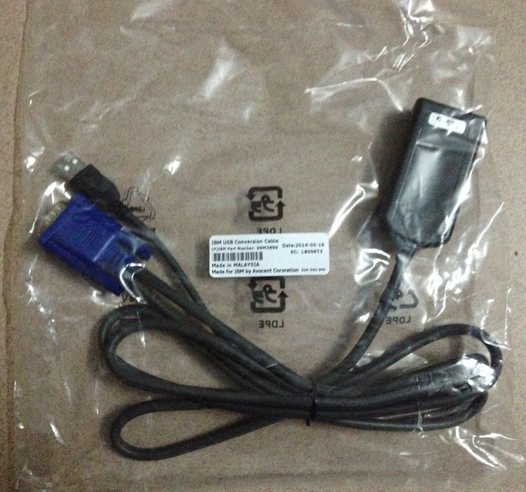 IBM USB KVM Switch Conversion Cable Adapter Module SIM POD 39M2899 39M2909