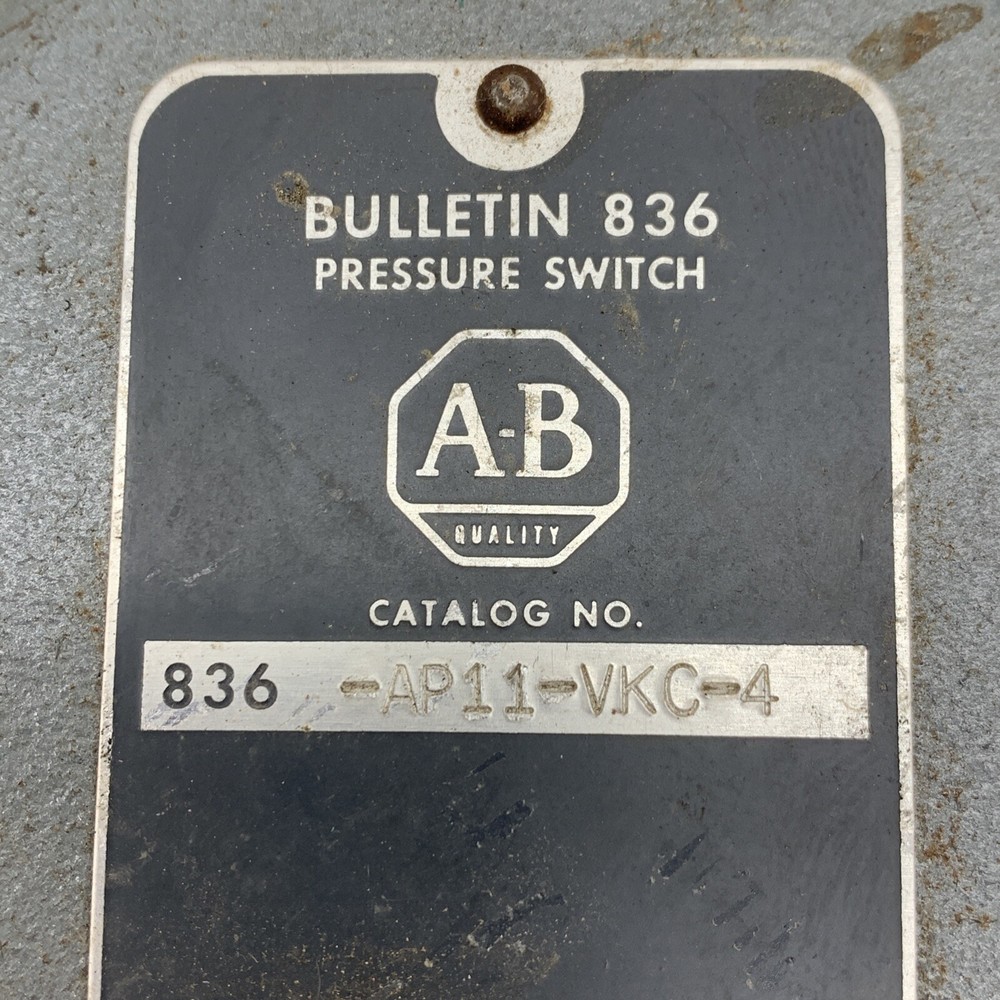 Allen-Bradley 836-AP11-VKC-4 Pressure Control Switch