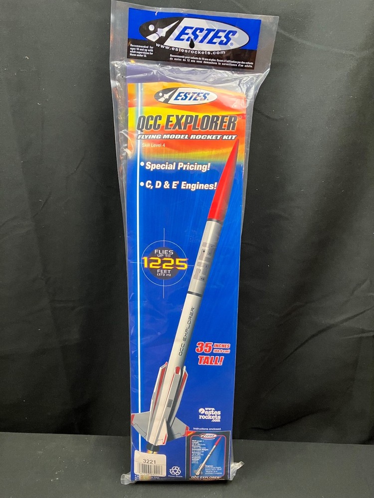 Estes QCC Explorer OOP Flying Model Rocket Kit - Skill Level 4 - Sealed