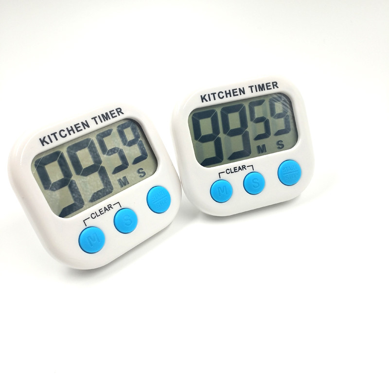 Digital Kitchen Timer Magnetic Cooking LCD Large Count Down Clear Loud Alarm