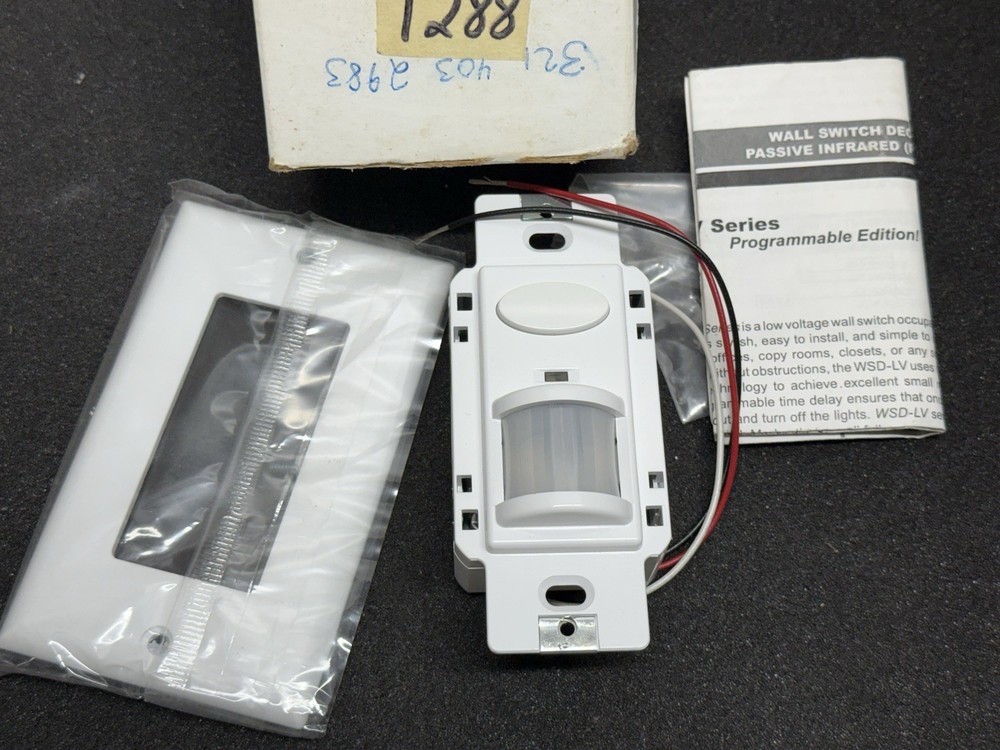 Sensor Switch WSD-LV-WH Motion Detector Switch 12/24 volt wall switch sensor