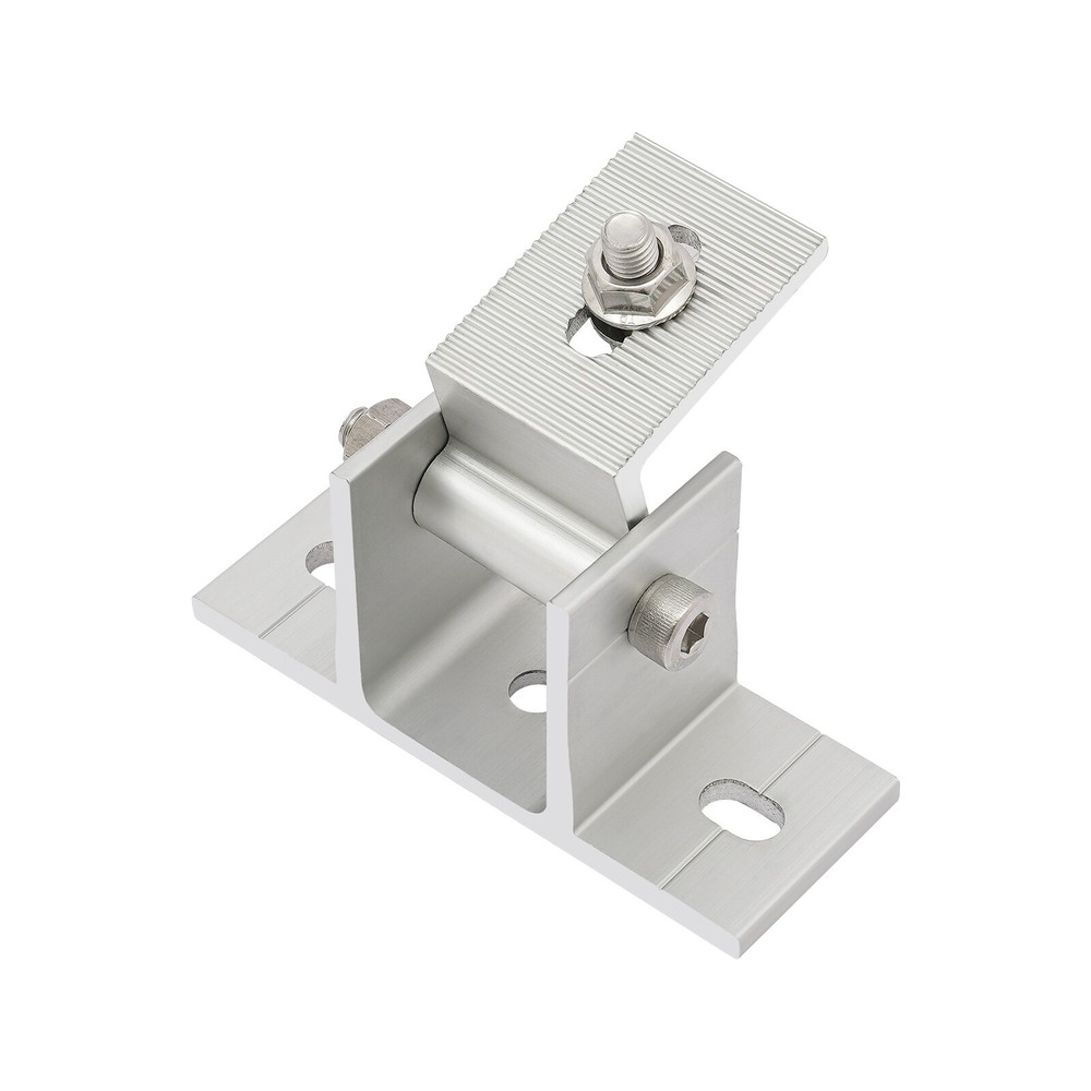 2-Pair Adjustable Solar Panel Tilt Mounting Rack Brackets For RV/Rooftop/Floor