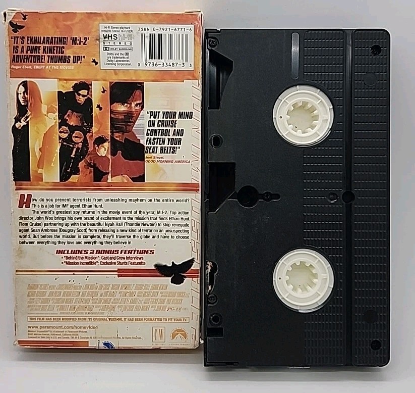 Mission: Impossible II (VHS, 2000)