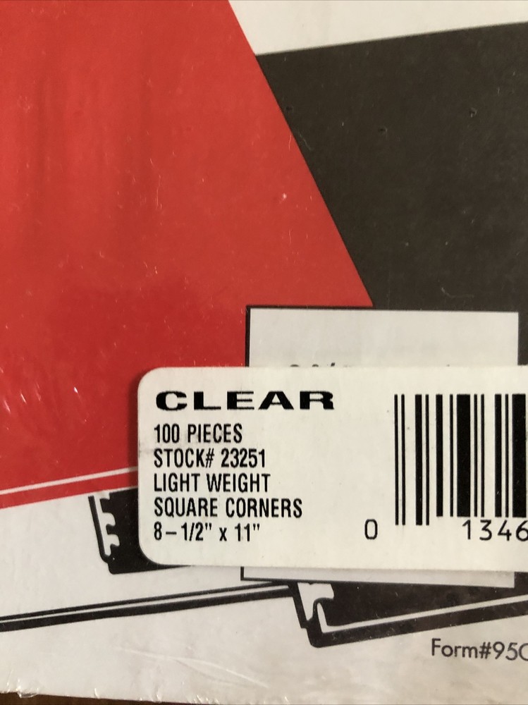IBICO Presentation Covers Binding Systems 100pk Executive Clear Cover