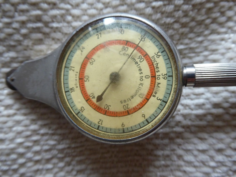 VINTAGE NAVIGATIONAL TOOL..Pathfinder Compass pencil......map measure opisometer