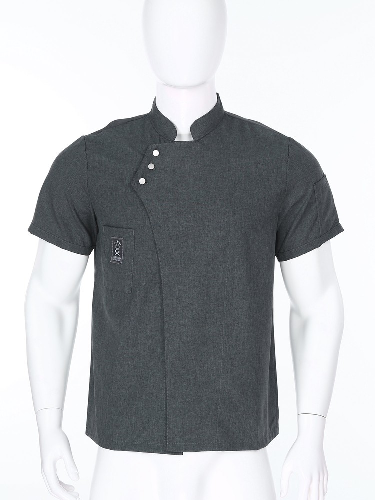 Men's T-shirts Basic Chef Coats Working Shirt Kitchen Top Cafe Jacket Cooking