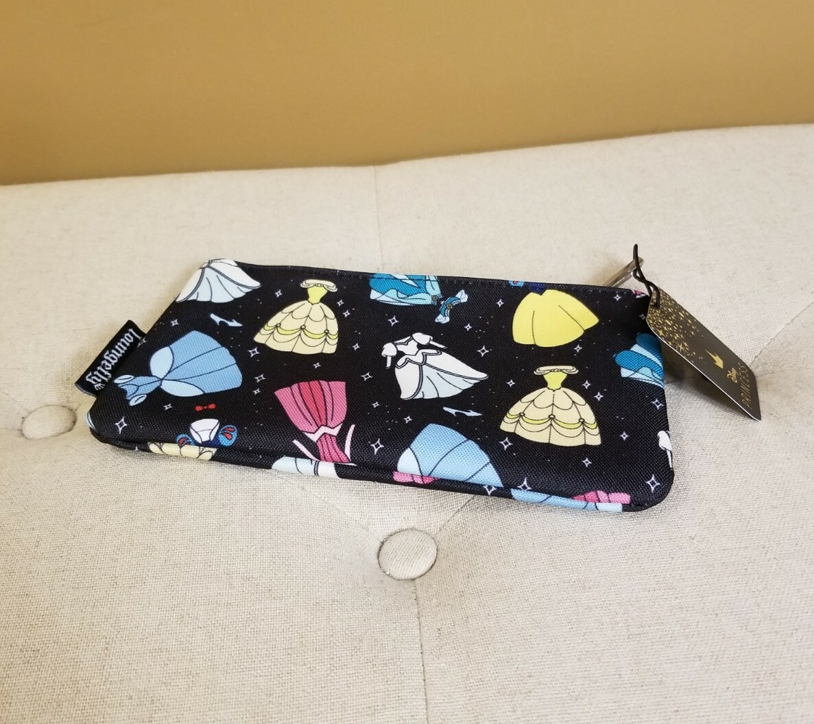 Loungefly Disney Princess Royal Dress Cosmetic Bag Makeup Bag Pencil Pouch NEW