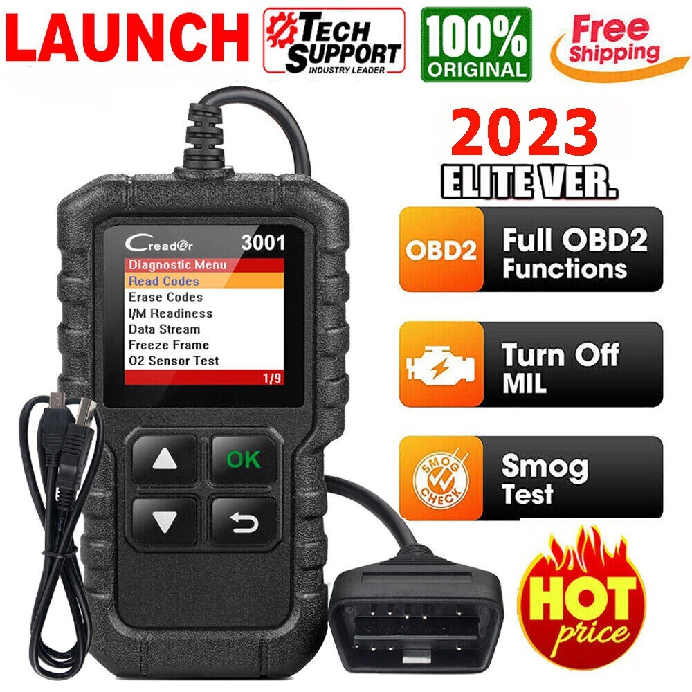 LAUNCH Creader 3001 OBD2 Scanner Engine Fault Code Reader Diagnostic Scan Tool