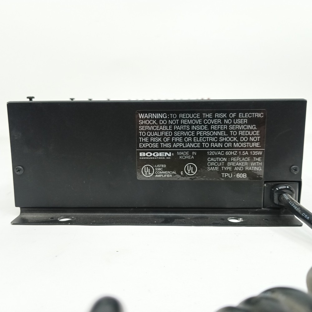 Bogen TPU-60B 60 Watt Amplifier