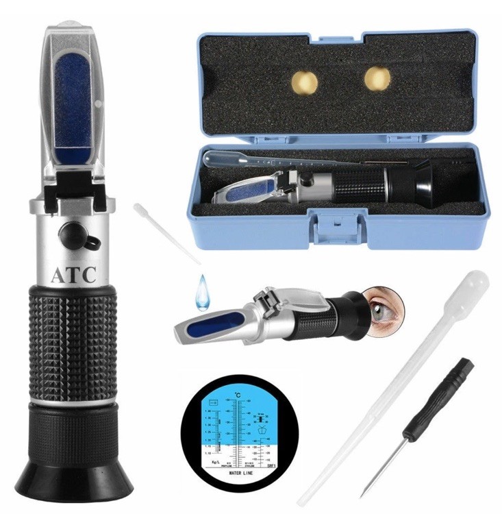 Handheld ATC Refractometer Freezing Point Meter For Homebrew etc USA