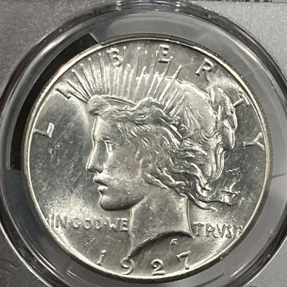 1927 $1 Peace Dollar PCGS MS63