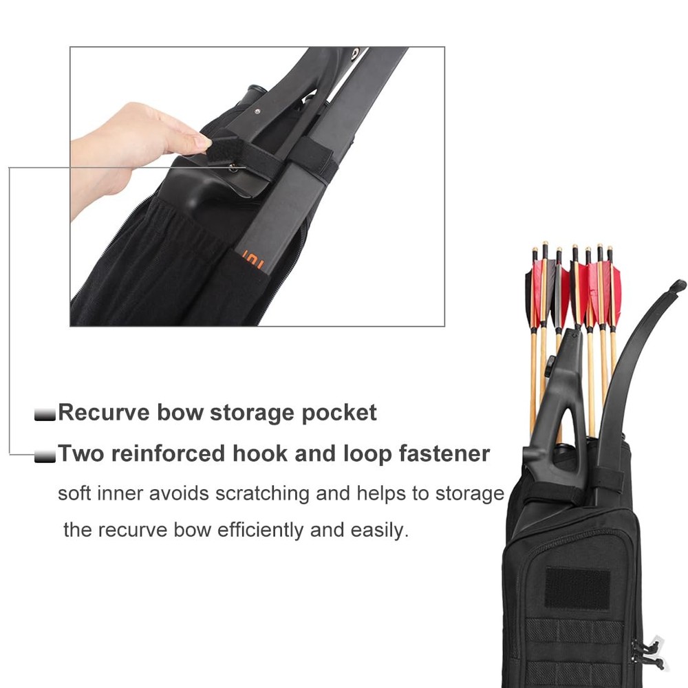 New Best KRATARC Multi-function 4-Tubes Back Arrow Quiver Shoulder Hanged Target
