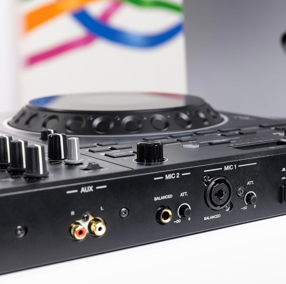 Professional Scratch-Style DJ Controller with Stems Control & Piano Play Mode