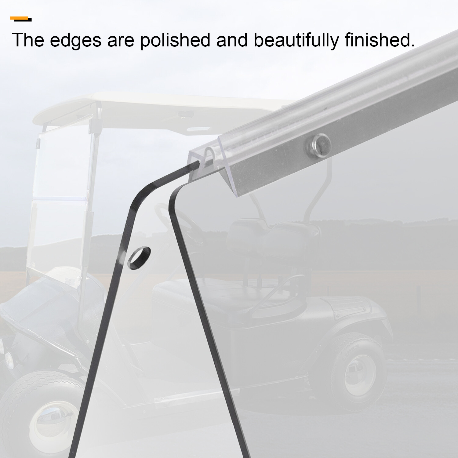 Folding Clear Golf Cart Windshield Windscreen For EZGO TXT & Medalist 94-13 14