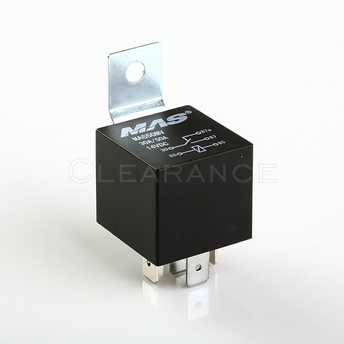 12V 30/50Amp DC5Pin Automotive Power Relay Metal Mount Free Shipping