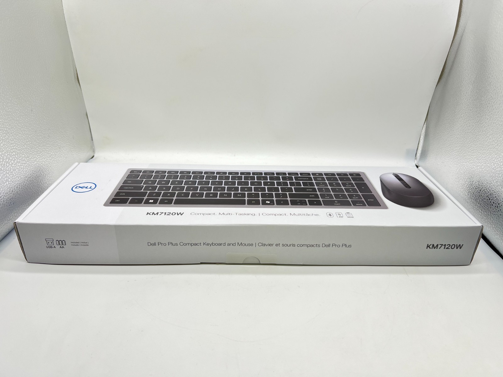 New Dell KM7120W Wireless Full Size Switch Keyboard and Mouse Bundle Titan Gray