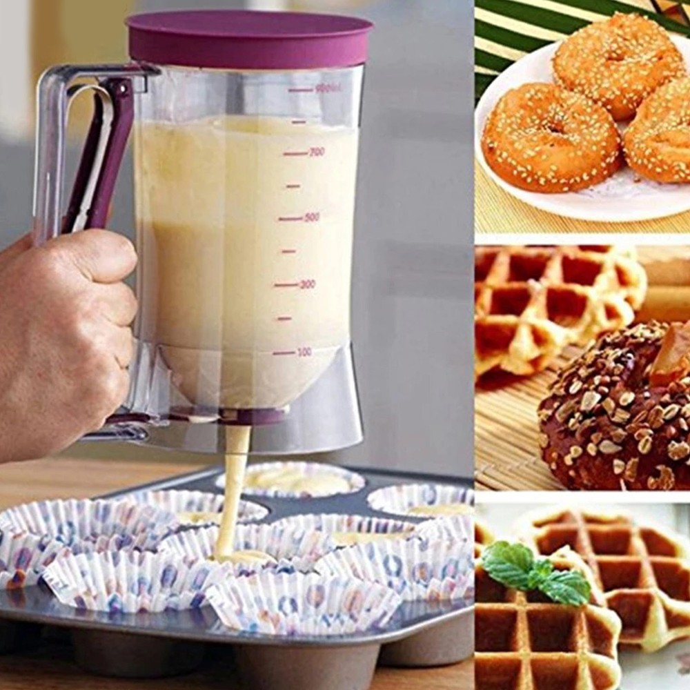 900ml Pancake Batter Dispenser DIY Kitchen Measuring Baking Tool for Pancake