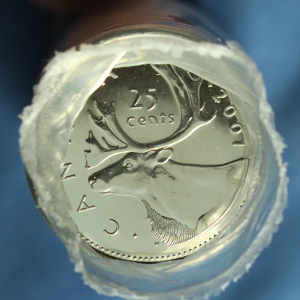 Canada 2001 P Quarter (25 Cents) from a Mint Roll