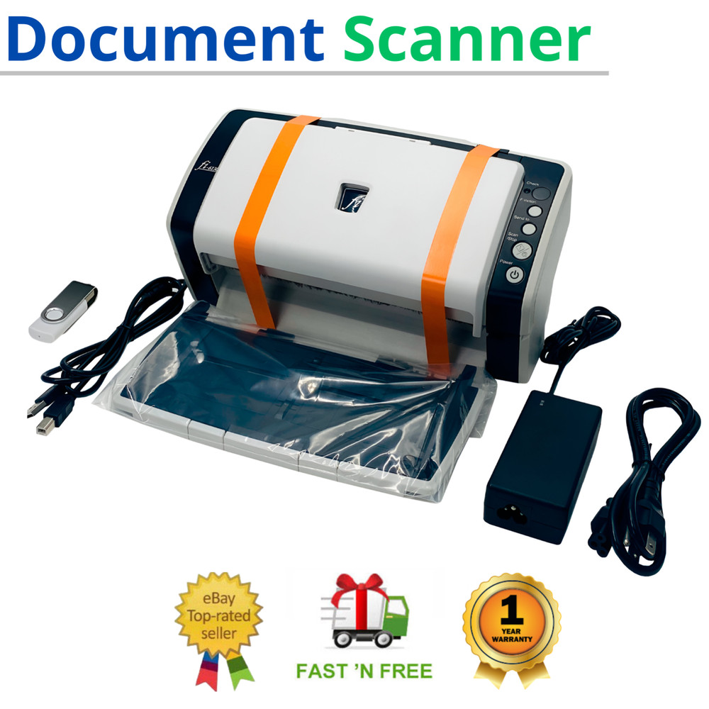Duplex Color Sheetfed Document Scanner for Education Industry w/Bundle TESTED