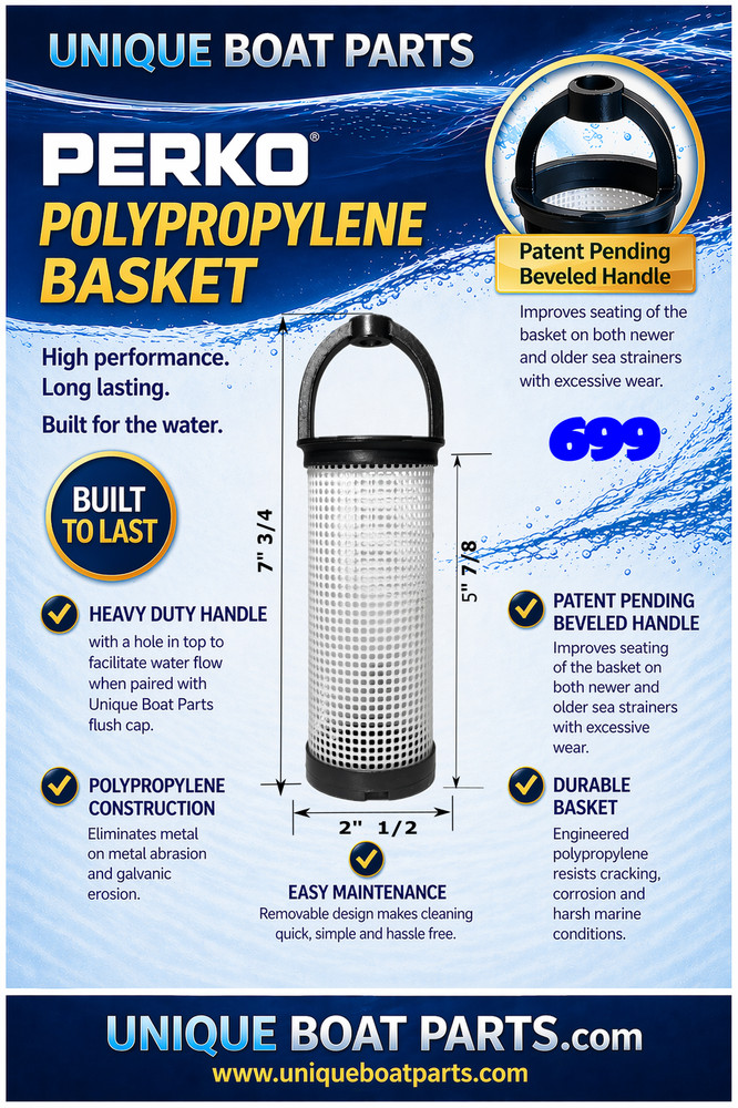 Perko 699 Polypropylene Sea Strainer Basket