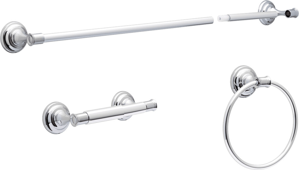 Cameron 3-Piece Bath Accessory Kit Chrome