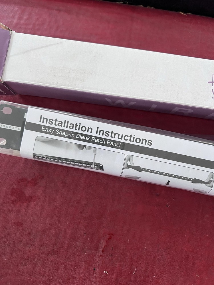 wirepath rack mount wp bpp 24 New 24 Port Patch Panel Ethernet