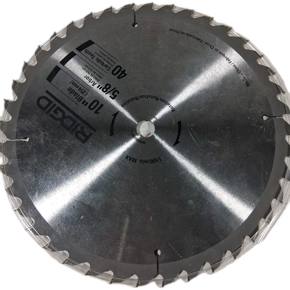 Ridgid 10" 40Teeth Circular Saw Blade Y