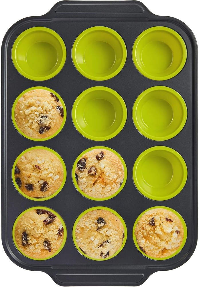 Silicone Muffin Pans for Baking with Metal Fre, Egg Bite Maker