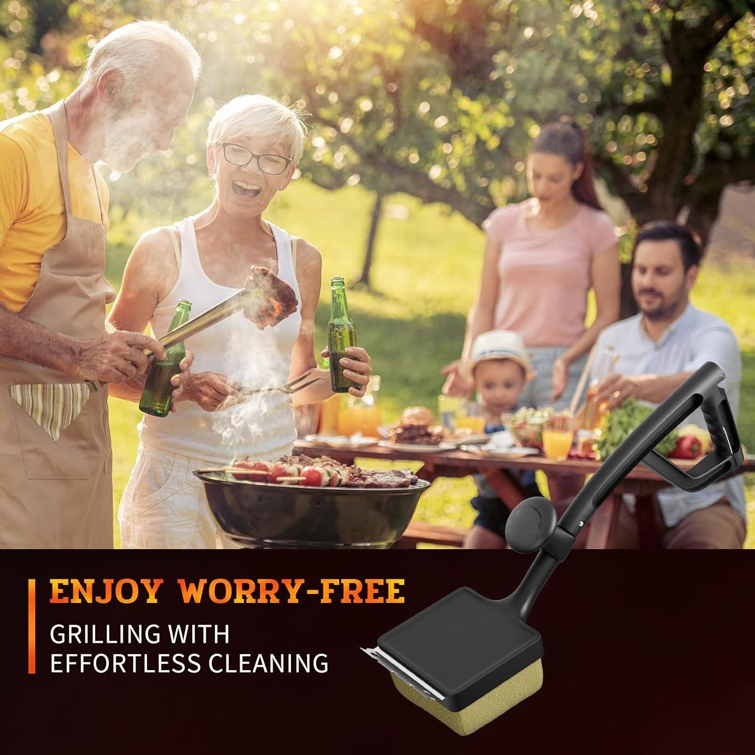 Grill Brush and Scraper, Bristle Free Steam Cleaning Safe for All Grill Types...