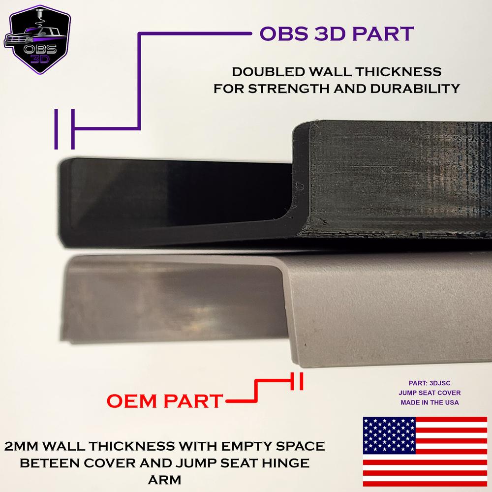 1994 - 1997 Ford Jump Seat Hinge Cover set. 3D Printed! New!