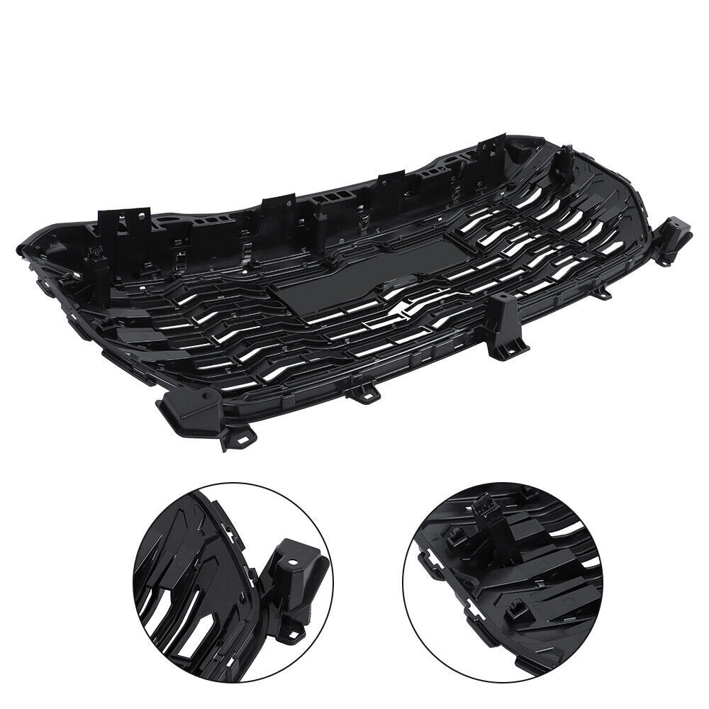 Front Bumper Grille With Camera Hole For 2022-2024 GMC Sierra 1500 Denali Chrome