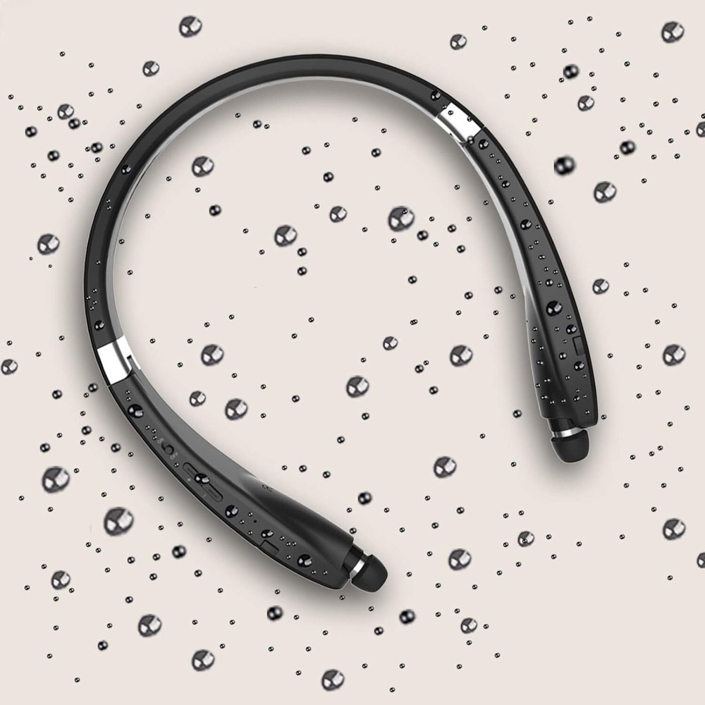 Foldable Bluetooth Headset, Beartwo Lightweight Retractable Bluetooth Headphones