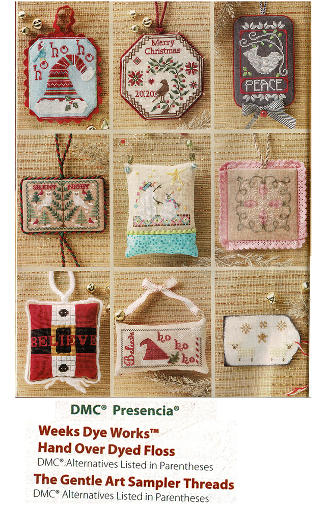 CHRISTMAS ORNAMENTS CROSS STITCH PATTERN ONLY - YD SEA