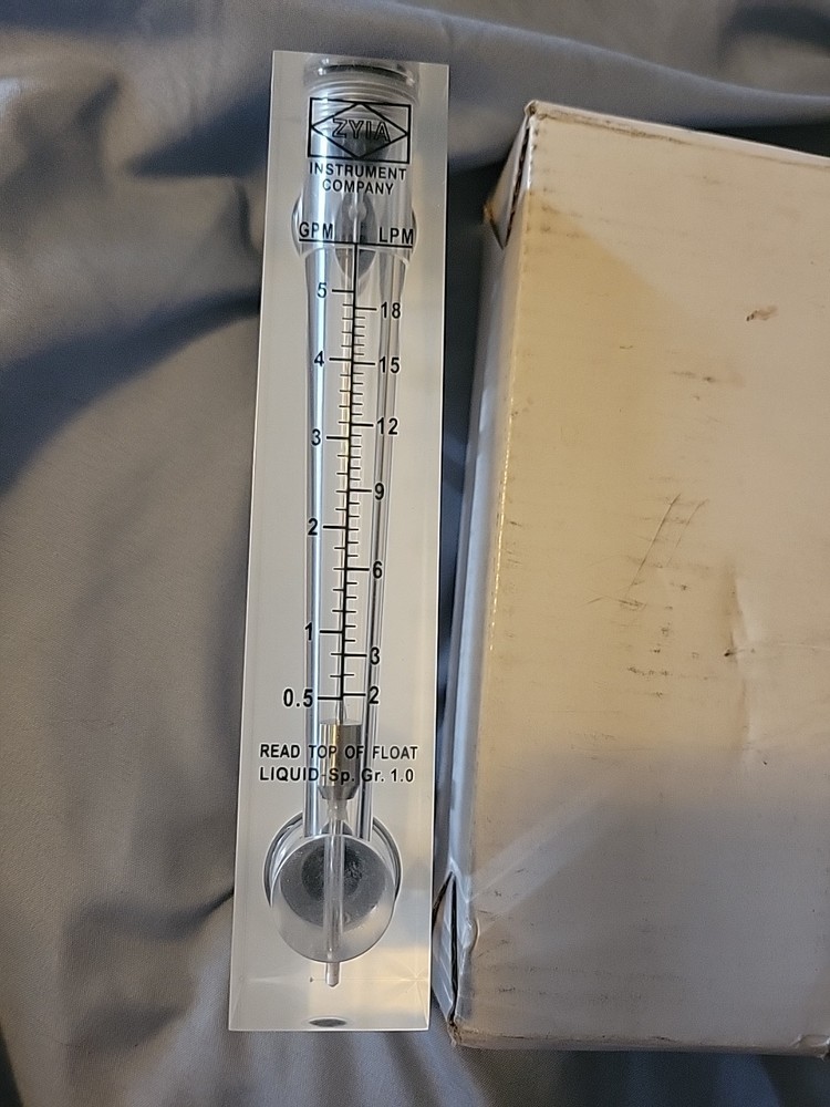 New ZYIA LPM-GPM Liquid Measuring Panel Type Flow Meter