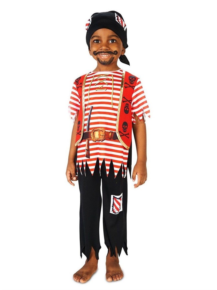 Printed Pirate Matey Child Costume