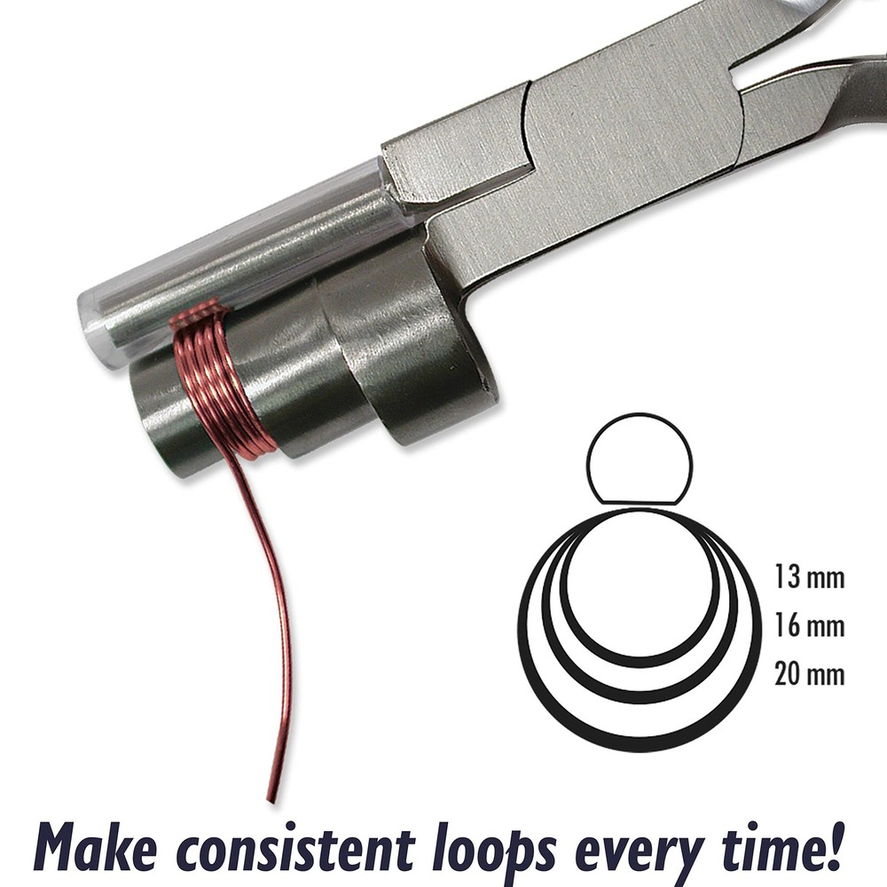 Wire Looping Pliers - 3-in-1 Tool, Creates Three Loop Sizes (13 mm, 16 mm, 20...