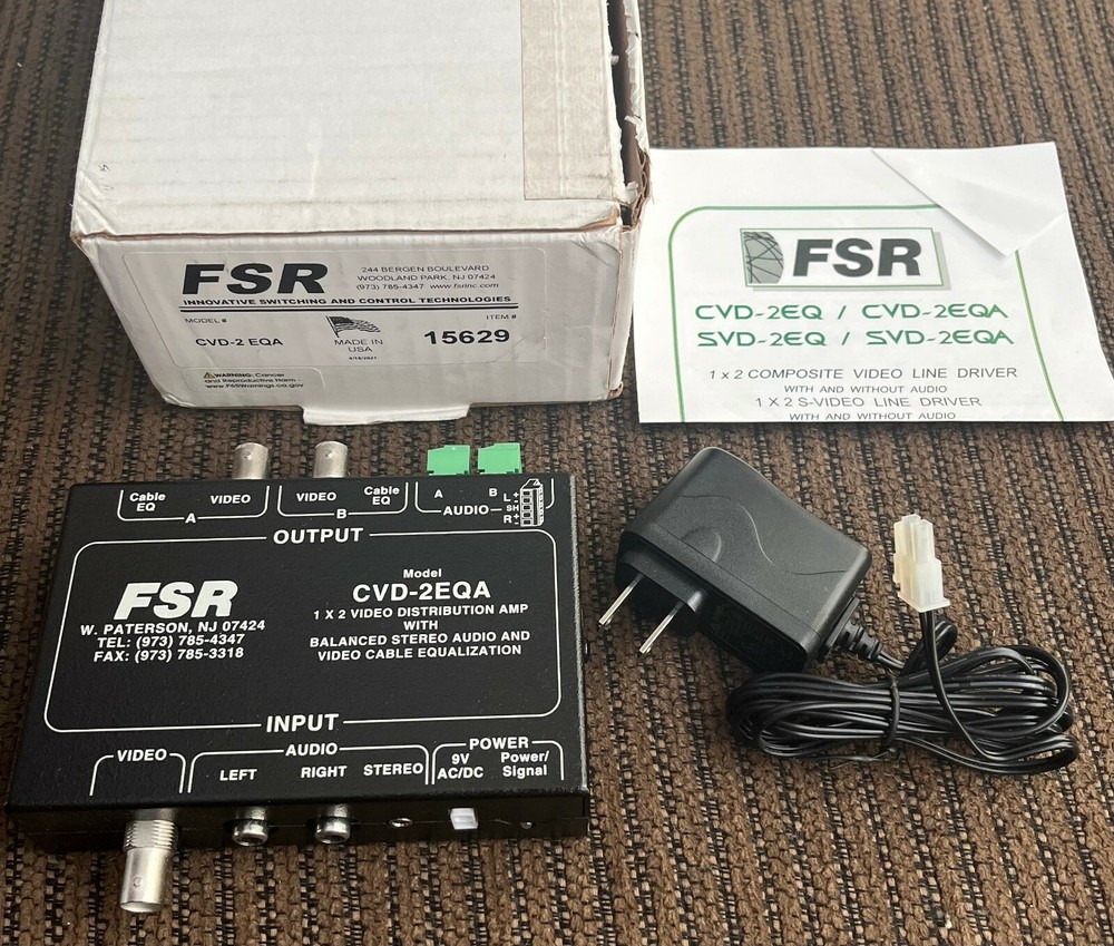 FSR CVD-2EQA   OPEN BOX/NEVER USED