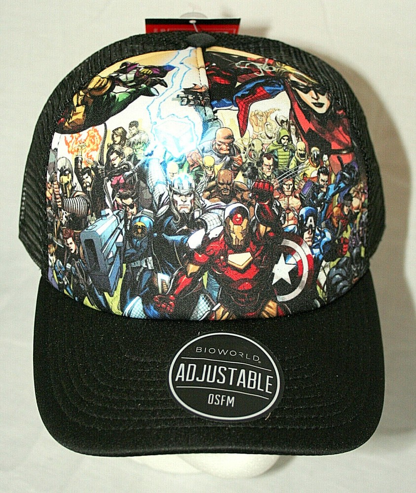 Comics Marvel Universe Mesh Baseball Cap Hat New Tags Plastic Snap OSFM