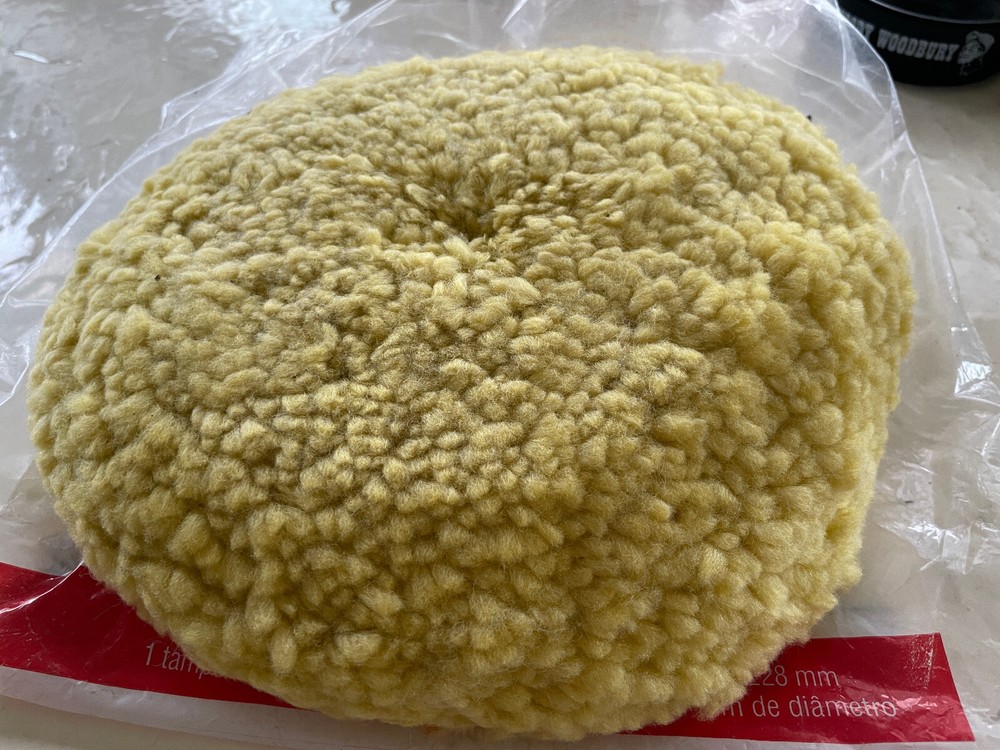 VTG 9" 3M Hookit Polishing Pad Blended Wool New