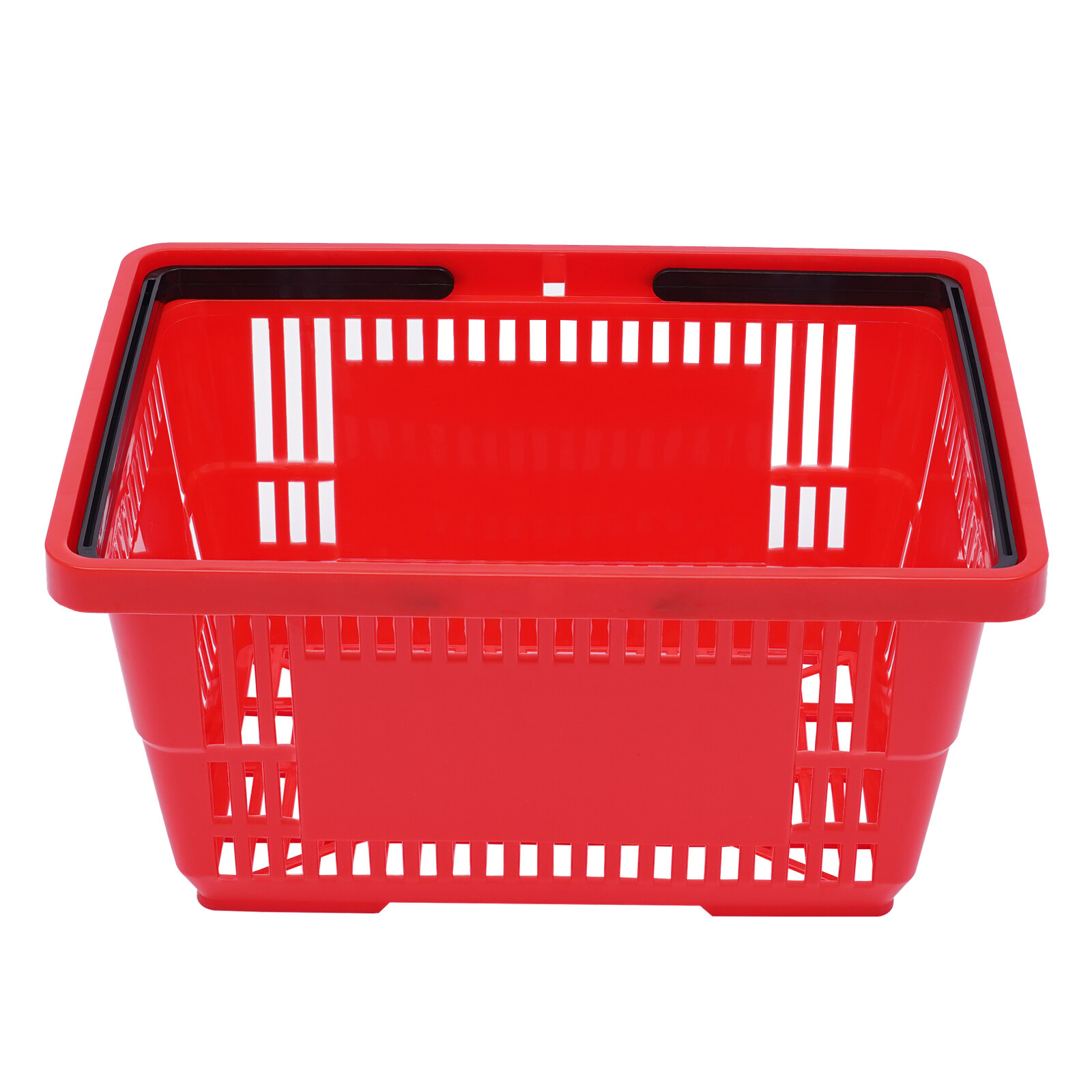 12 Pcs 18L Plastic Shopping Baskets with Handle for Grocery & Organization